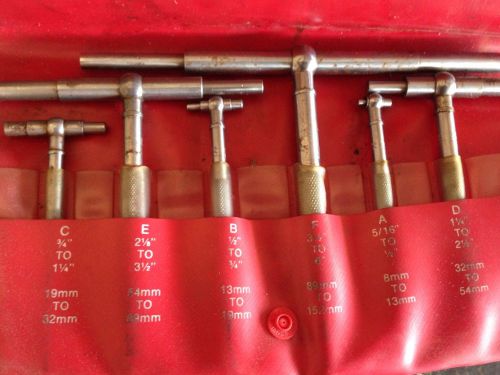 Starrett Set Of Six Telescoping Gages Machinist Tools