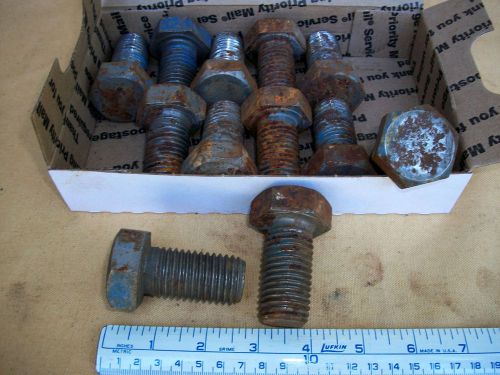 Hex Head Bolts, 1-8 x 2&#034; UNC plain unplated, box of 12