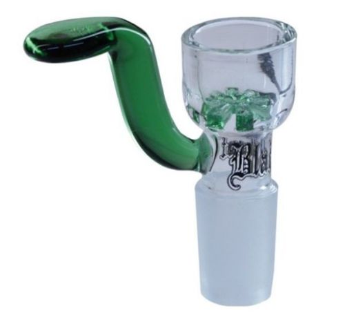 Glass 14mm Glass Bowl Slide Down stem Green