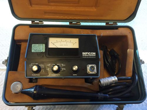 Inficon Model HLD-2 Halogen Leak Detector HLD2 WORKS In Metal Protective Case!!