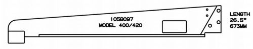 24&#039;&#039; Heavy Duty Replacement Support for Jarvis Wellsaw 400, &amp; 420