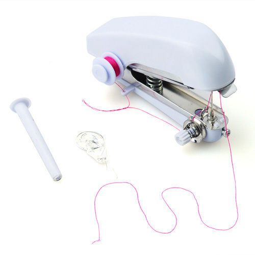 Mini Portable Cordless Hand-held Clothes Sewing Machine -Color random