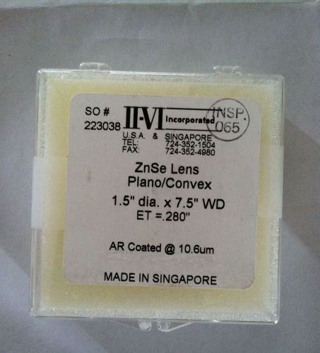 II-VI LASER CUTTING LENS 7.5&#034; Co2