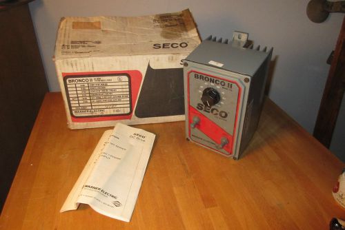 Vintage NOS SECO Broncho ll Series 160 Adjustable DC Drive Speed Machine Mod.168