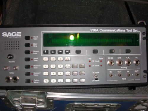 SAGE Instruments Model 930A Communications Test Set