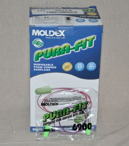 MOLDEX 6900 Corded Ear Plugs 33dB 100 Pack