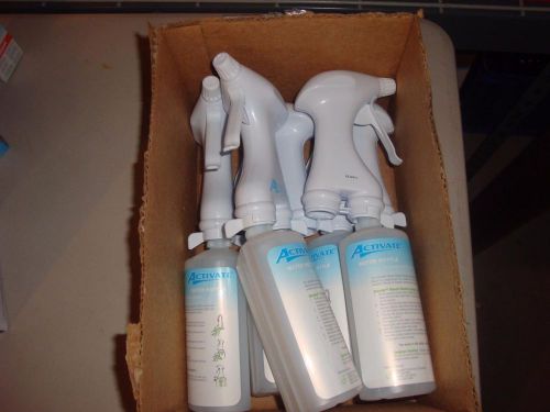 Lot of 5 activate water bottle &amp; a bleach dilution system 12183-1 for sale
