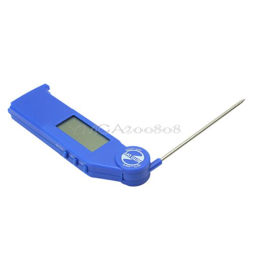 Digital LCD Cooking Food Kitchen Folding Probe Thermometer Meat Turkey BBQ