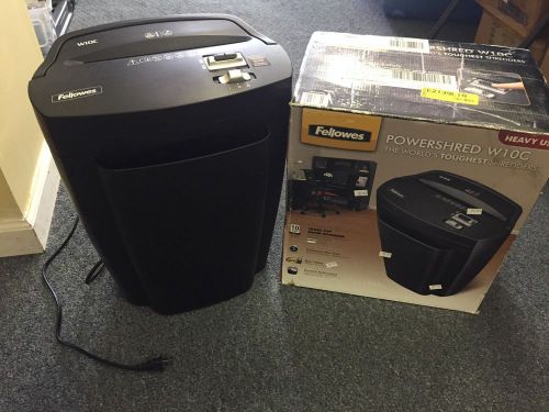 Fellowes W10C Cross-Cut Paper Shredder