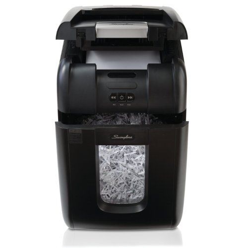 Swingline Paper Shredder, Stack-and-Shred 200X Hands Free, Super Cross-Cut, 200