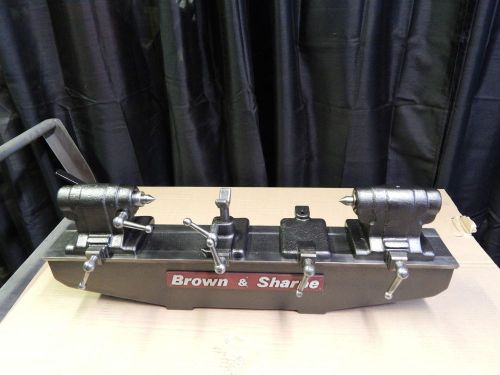 Brown &amp; sharpe &#034;b&amp;s&#034; 18&#034;x 8&#034; preision bench centers w/extra&#039;s,rare find exlt !!! for sale