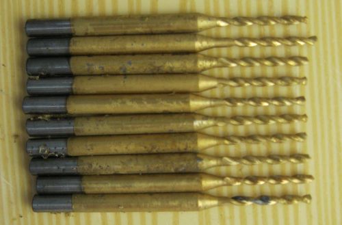 10  PCS D 1,0 mm  SOLID CARBIDE DRILL PCB coated.