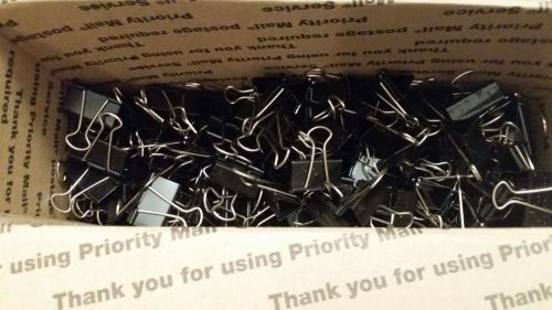 BINDER CLIPS, 500 MEDIUM BLACK 1-1/4&#034;