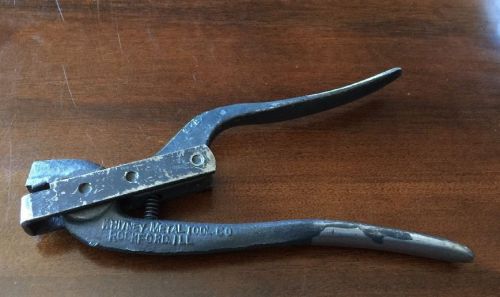 Whitney Metal Tool Co Sheet metal Snap Lock Punch RARE