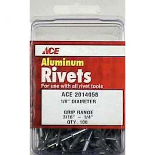 Rivets al1/8x1/4 100pk ace pop rivets 2014058a 082901015802 for sale