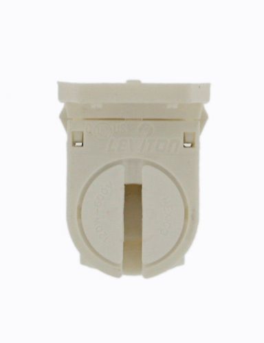 Leviton 23654-SNP Miniature Base, T5 Bi-Pin, Fluorescent Lampholder, White  (A1)