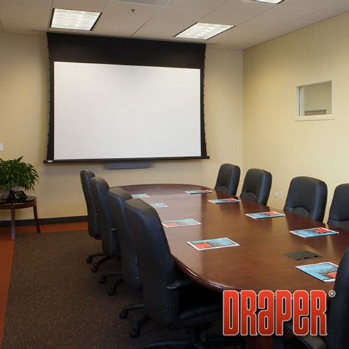 DRAPER Access Series V 100&#034; DIAG. (60X80) {4:3} AR Motorized Projection Screen