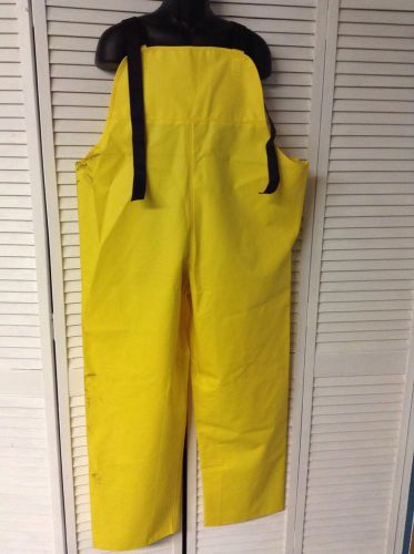 Dutch Harbor Gear By Key XXL Rain Slicker Bib Overalls Rain Gear Yellow