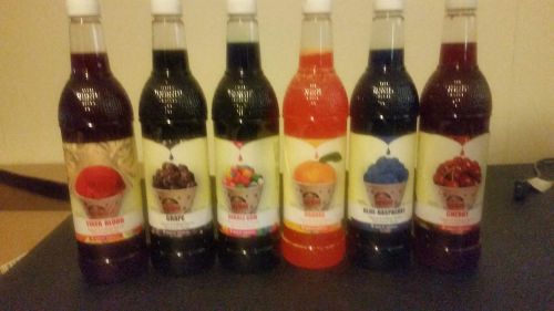 Gold medal snow cone syrup 6 bottles for sale