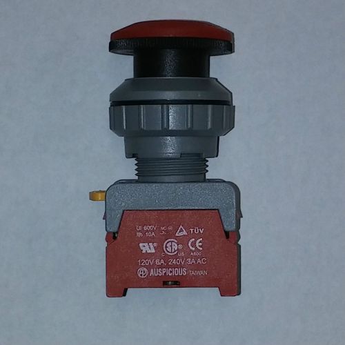 Auspicious gxleb30-1o/c cnc latching emergency stop switch 120v 6a/240v 3a for sale