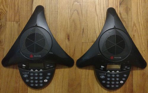 2 x Polycom SoundStation 2 Conference Phones 2201-16200-001