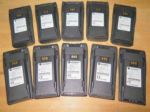 LOT OF 10 MOTOROLA NNTN4497CR BATTERIES CP150 CP200 EP450 PR400 2-WAY RADIOS $22