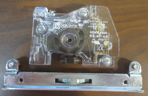 SQUARE D  9999SX6 AUXILIARY CONTACT SER. B NEMA A600  NEW