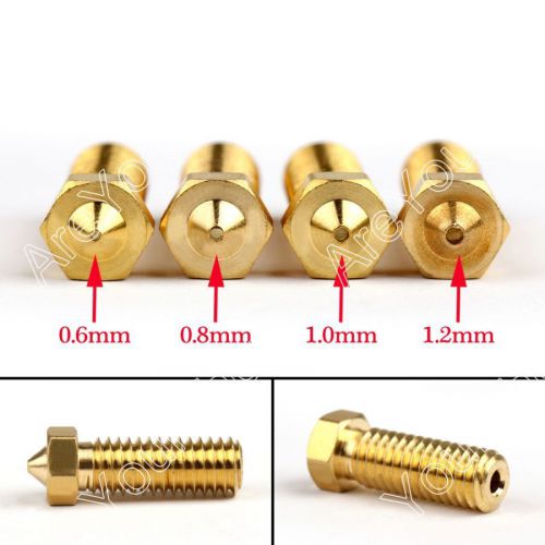 10pcs 1.0mm large flow e3d extruder nozzle print head for 3d printer 1.75mm for sale