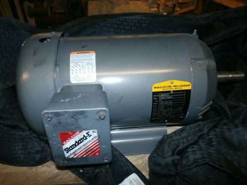 Baldor-Reliance Motor JMM3613T, 5HP, 3450RPM, 3PH, 60HZ, 184JM, 3628M, TEFC