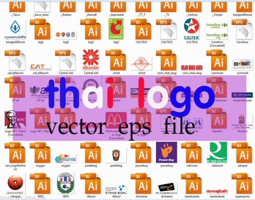 Thai logo brand thai car plane vector eps ai file fast ship 1d ay