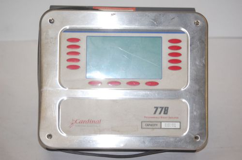 Cardinal 778 Programmable Weight Indicatorr - NO Scale **PARTS**