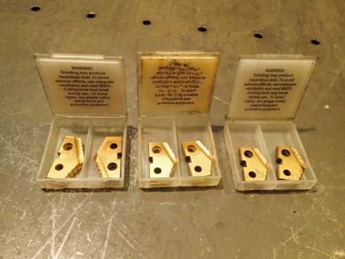 6 pieces of amec #2 series t-a tin spade drill inserts 25mm 31/32&#034;, 1&#034;, 1-11/64&#034; for sale