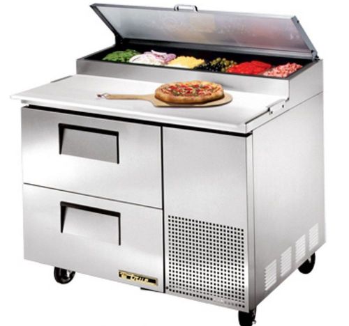 True TPP-44D-2 PIZZA Prep Table Solid Drawed Unit Free SHIPPING!!!