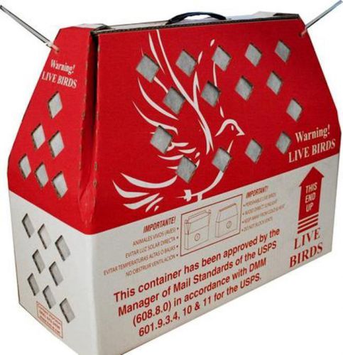USA 5pcs Horizon Light RTGLive Bird Poultry Aviary Shipping Box Optional Divider