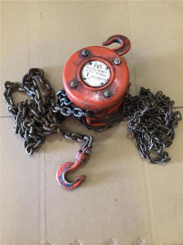 Heavy Duty USED Industrial MP 1 TON Hand Chain Fall 10 FT Lift Hoist