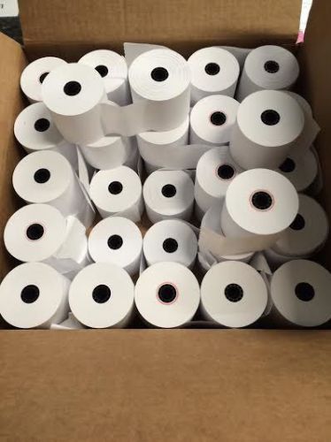 Cash Register Paper Rolls - 2 1/4&#034; x 150&#039; - 1 ply Calculator Credit Card - 10 ct