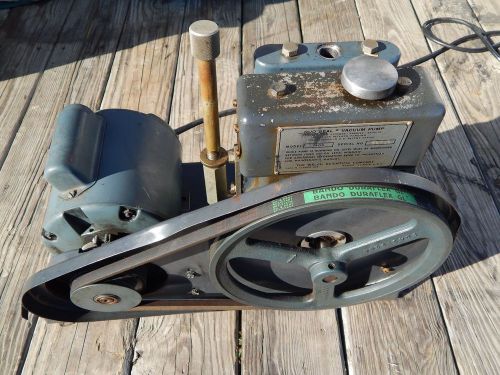 Welch duo-seal model 1405 vacuum pump with 1/2 hp electric motor 115/230v for sale