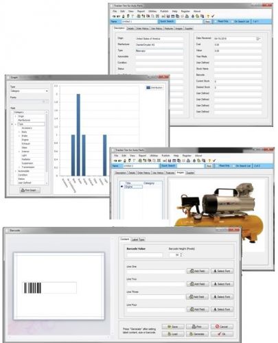 Vintage Hardware Tool Work Shop, Loan &amp; Cost Value Inventory Tracking Software