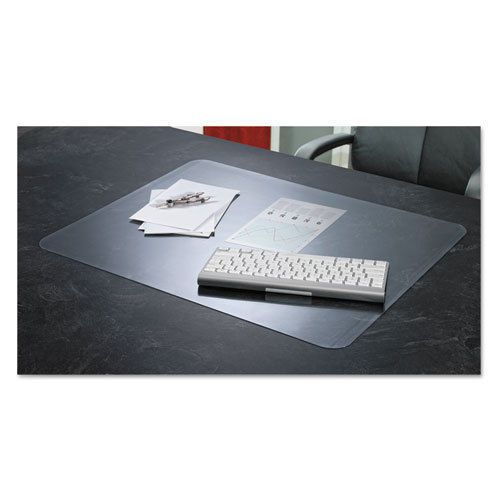 KrystalView Desk Pad with Microban, Matte, 17 x 12, Clear