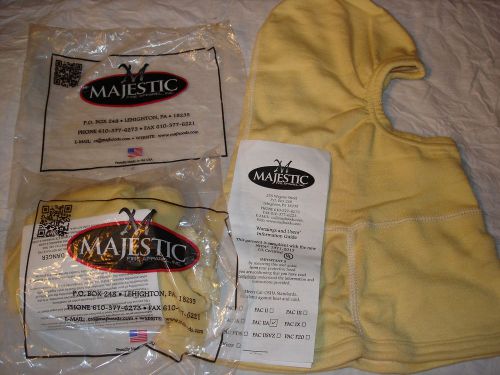 2 MAJESTIC PAC IIA Nomex BRAND NEW Hood, Firefighting/Hot Work **FREE SHIPPING**