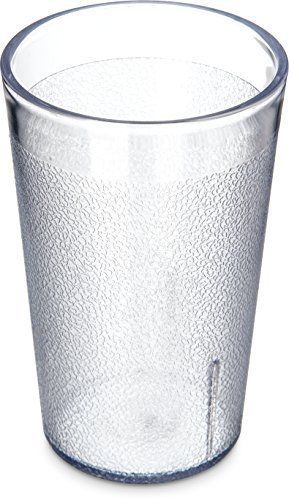 Carlisle 550607 Stackable Shatter-Resistant Plastic Tumbler, 9.5 oz., Clear Case