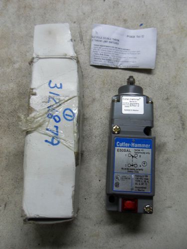 (X8-22) 1 NIB CUTLER-HAMMER E50SAL LIMIT SWITCH W/ 350DT3 OPERATING HEAD