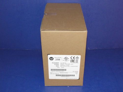 2016 factory sealed allen bradley 25b-d6p0n104 /a powerflex 525 ac drive  3hp for sale