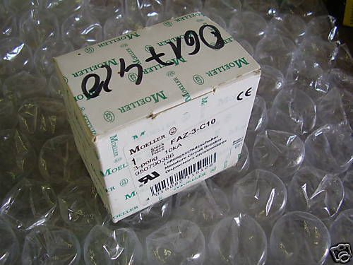 New moeller faz-3-c10 circuit breaker 10 amp 3 pole for sale