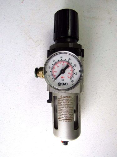 SMC NAW3000-N03 0.05-0.85MPa SOLENOID FILTER REGULATOR * USED *