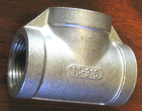 10 - 316 stainless steel 1&#034; tee fitting female  rated: 150   save 70% for sale