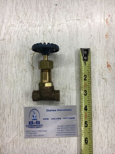 New - 1/8&#034; Fairbanks Needle Point Valve, Threaded Brass, Fig: 041