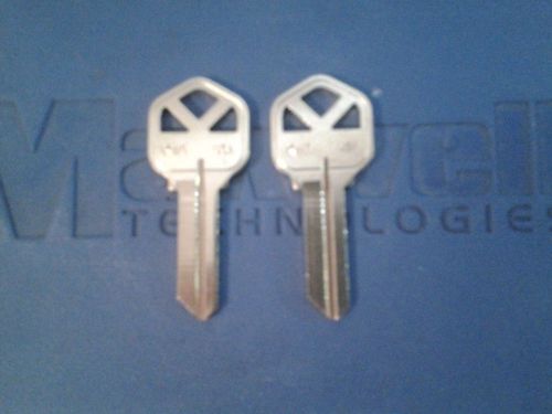 KW1 Kwikset Key Blanks, Taylor brand brass blanks (two per purchase)