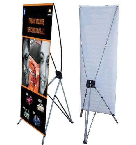 X banner stand 24&#034; x 63&#034; bag trade show display advertising sign exhibition zz for sale