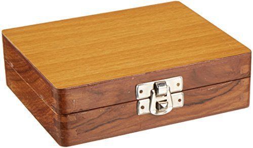 United Scientific WSB025 Wooden Slide Storage Box, Holds 25 Slides